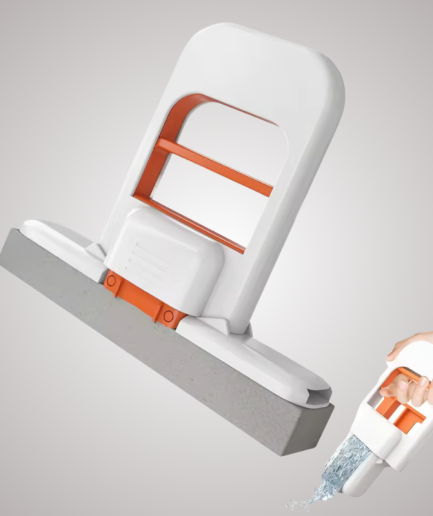 Mini Foldable Cleaning Mop with Hands-Free Squeeze