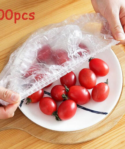 Stretch & Cover Food Covers – Easy Food Storage, 100 Pieces